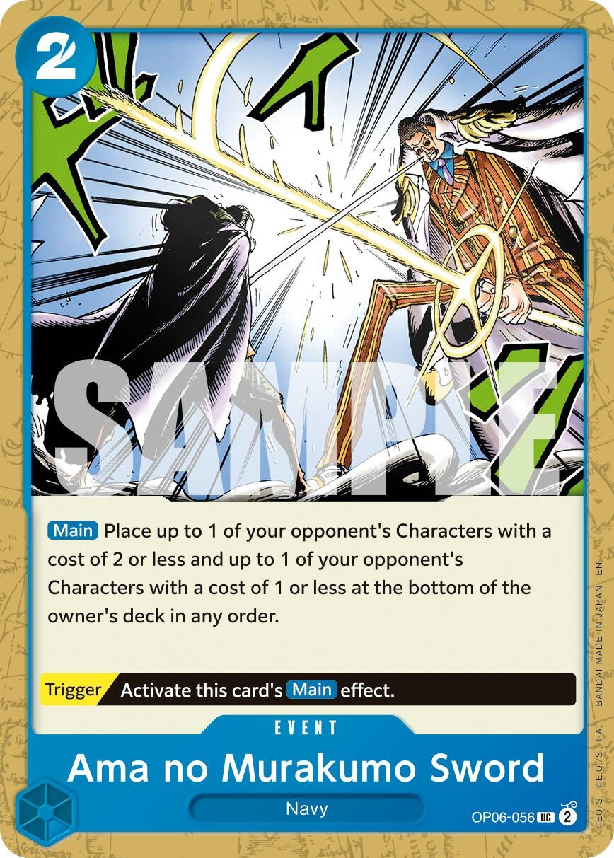 Image for Ama no Murakumo Sword (Reprint) (OP06-056) (PRB-02) - One Piece Card Game