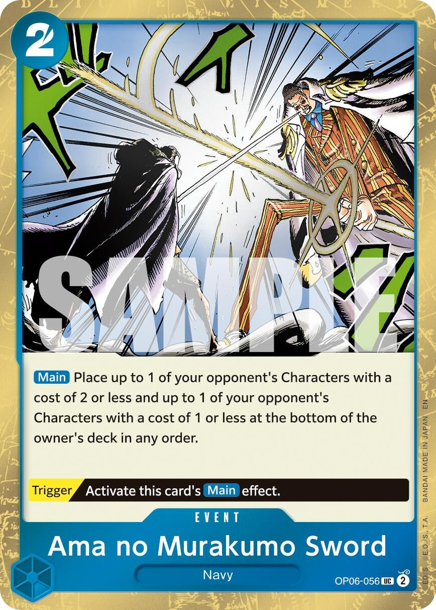 Image for Ama no Murakumo Sword (Pirate Foil) (OP06-056) (PRB-02) - One Piece Card Game