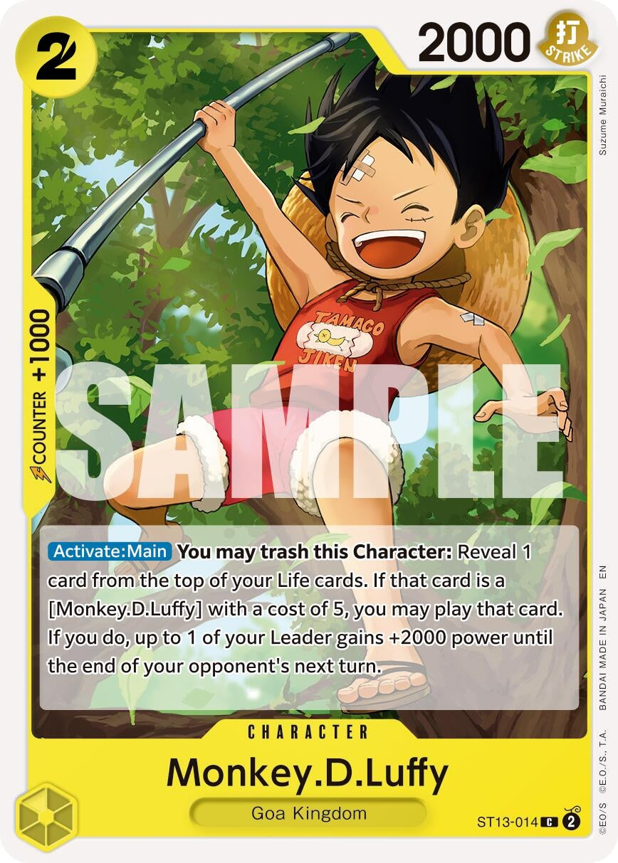Image for Monkey.D.Luffy - ST13-014 (Reprint) (ST13-014) (PRB-02) - One Piece Card Game