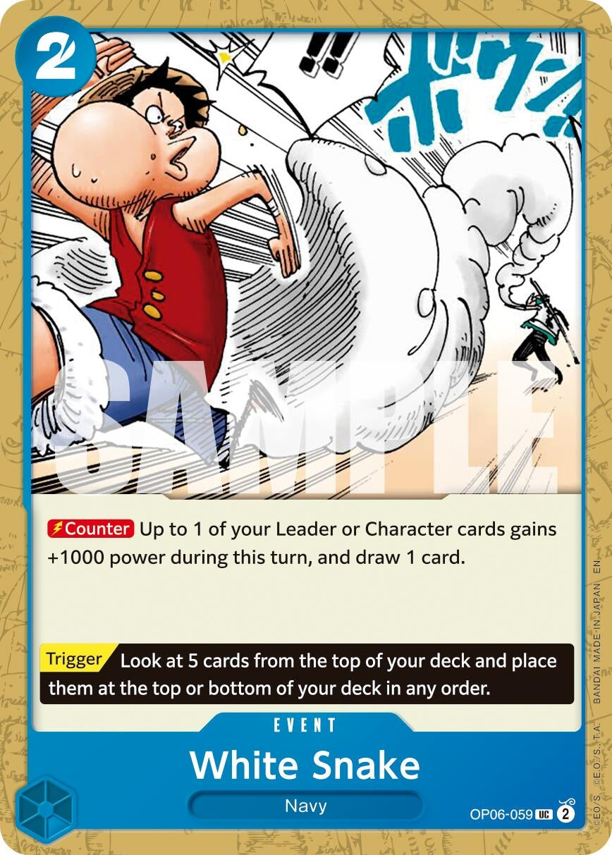 Image for White Snake (Reprint) (OP06-059) (PRB-02) - One Piece Card Game