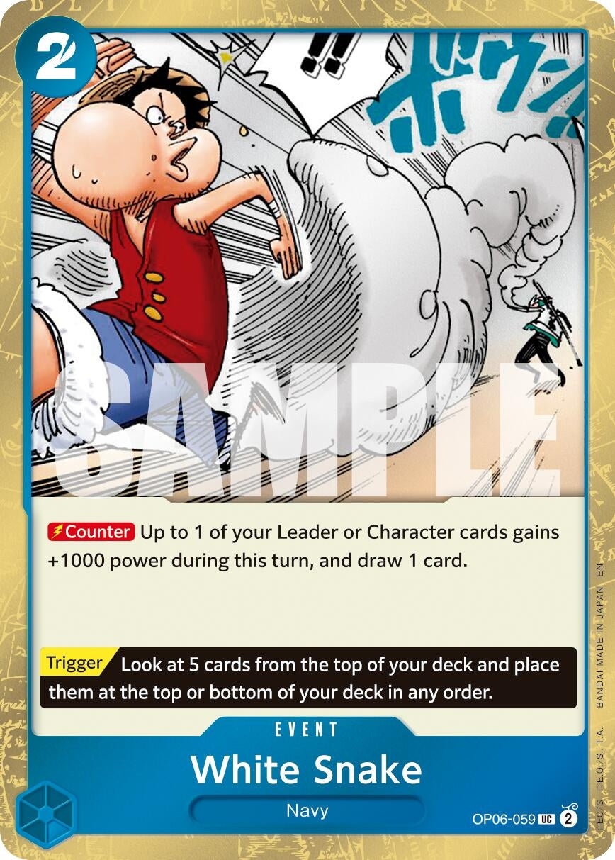 Image for White Snake (Pirate Foil) (OP06-059) (PRB-02) - One Piece Card Game