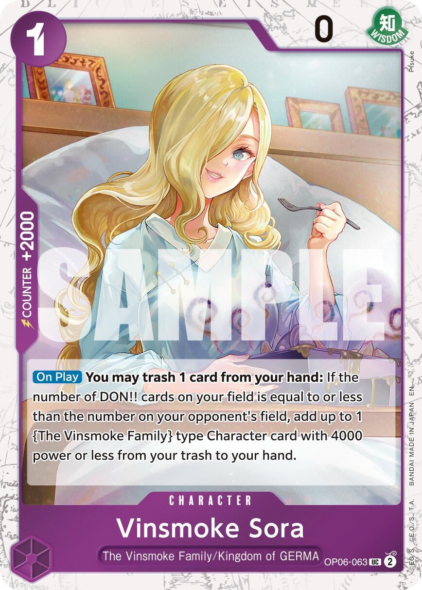 Image for Vinsmoke Sora (Pirate Foil) (OP06-063) (PRB-02) - One Piece Card Game