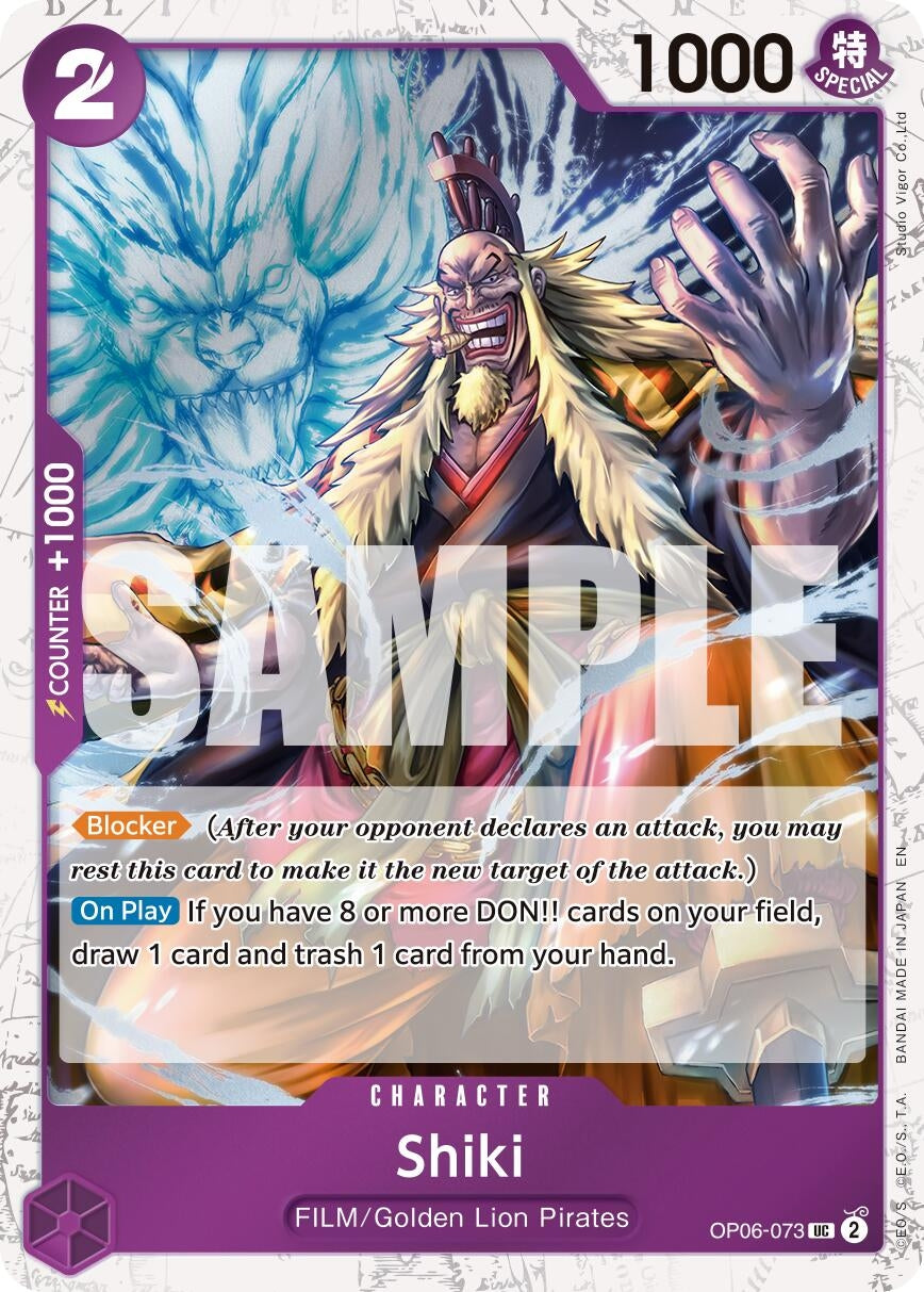 Image for Shiki (Pirate Foil) (OP06-073) (PRB-02) - One Piece Card Game