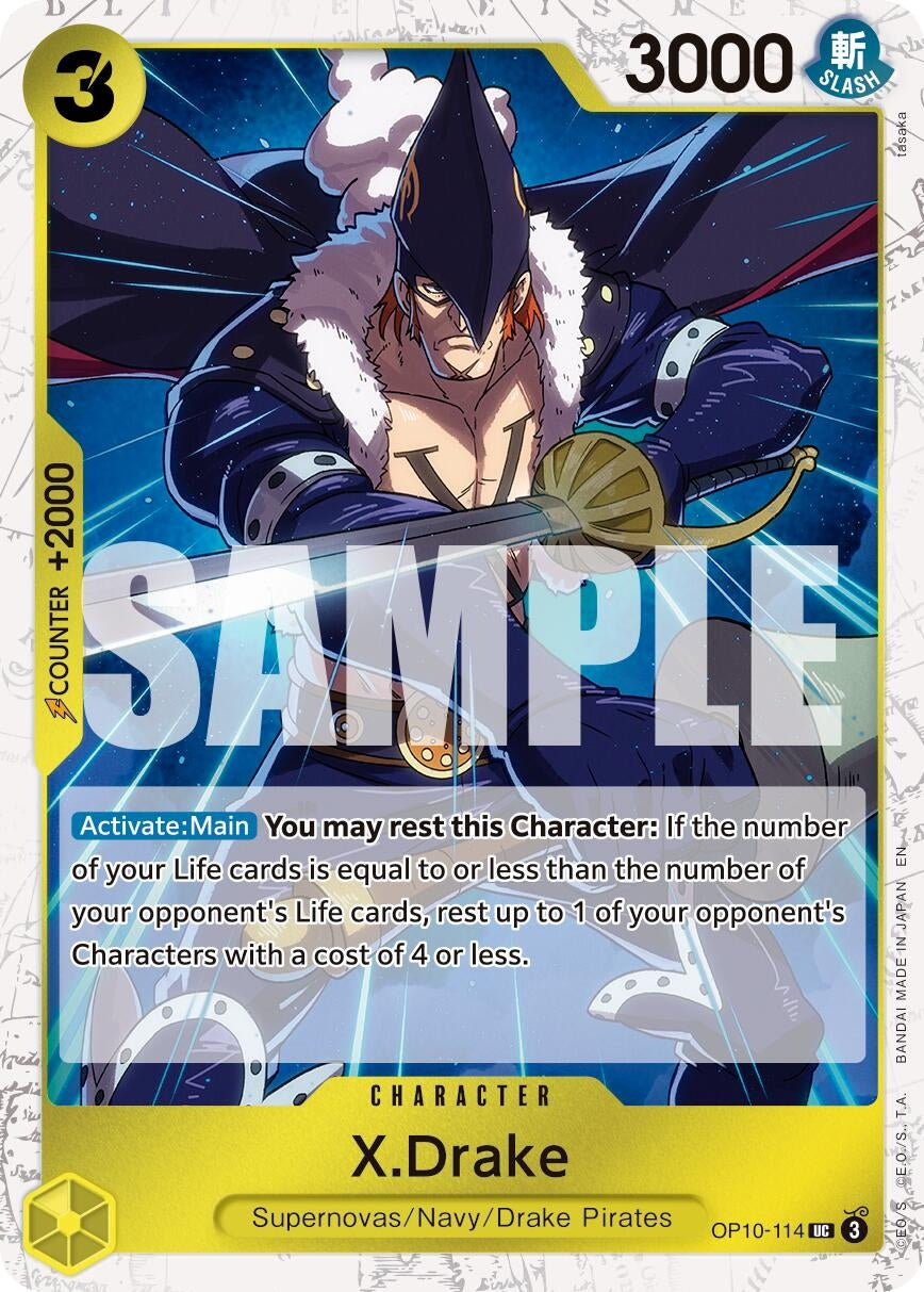 Image for X.Drake (Pirate Foil) (OP10-114) (PRB-02) - One Piece Card Game