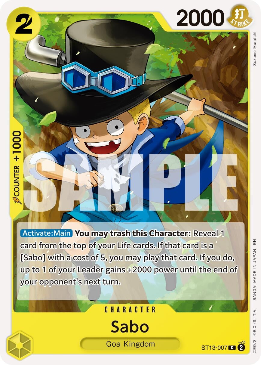 Image for Sabo - ST13-007 (Reprint) (ST13-007) (PRB-02) - One Piece Card Game