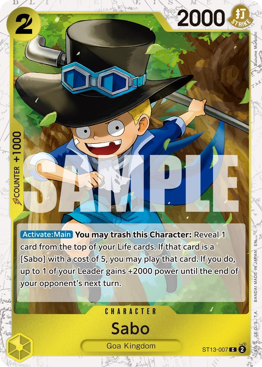 Image for Sabo - ST13-007 (Pirate Foil) (ST13-007) (PRB-02) - One Piece Card Game
