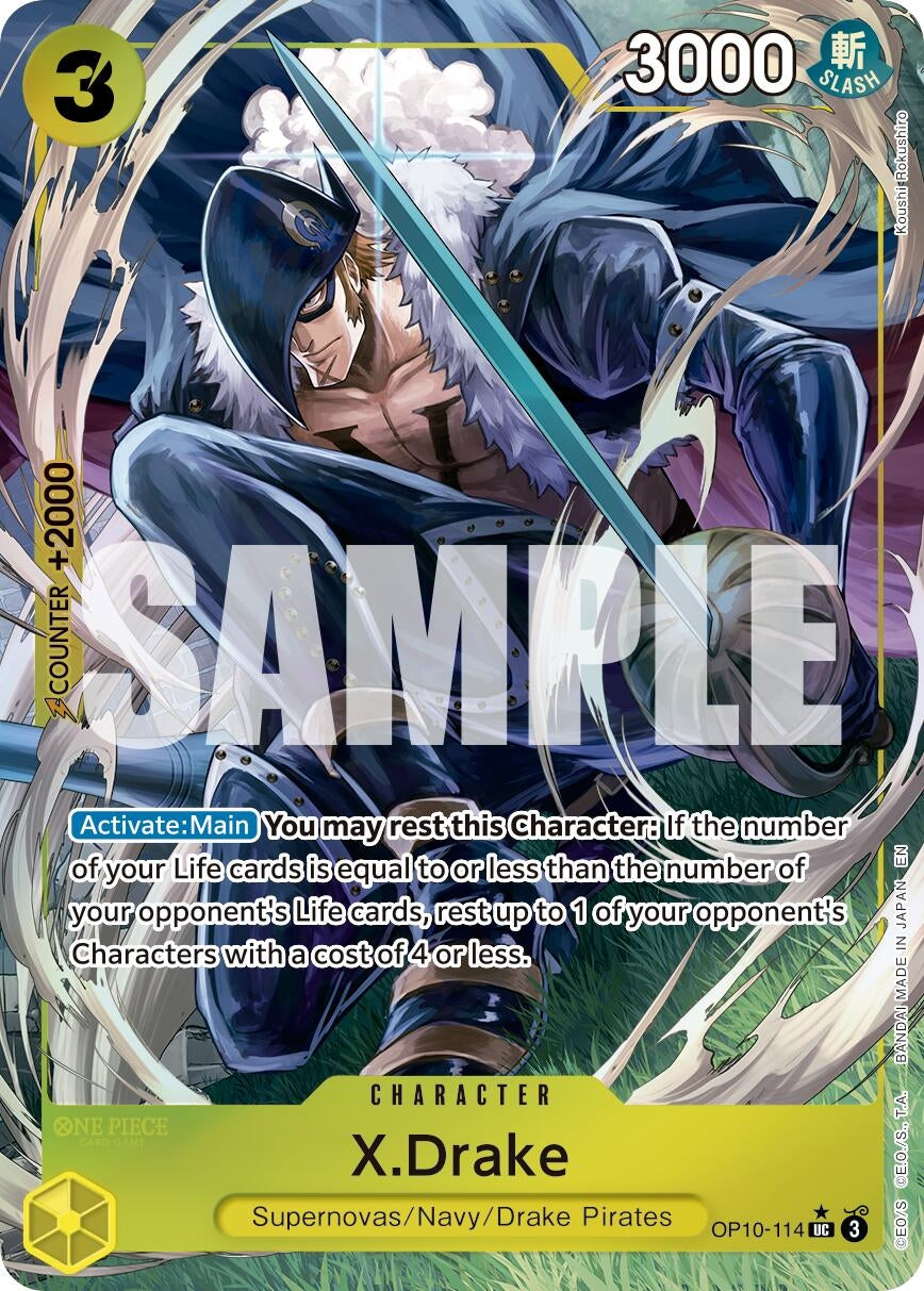Image for X.Drake (Alternate Art) (OP10-114) (PRB-02) - One Piece Card Game