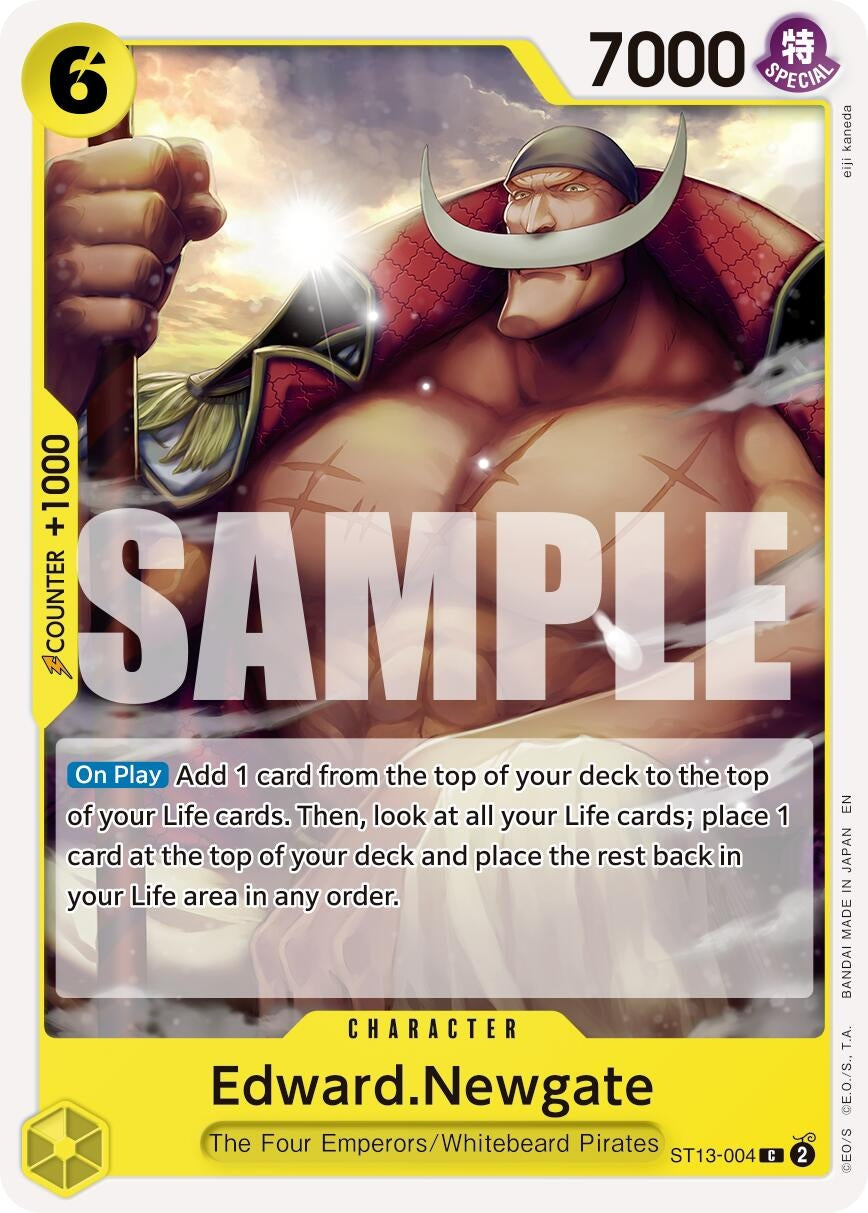 Image for Edward.Newgate - ST13-004 (Reprint) (ST13-004) (PRB-02) - One Piece Card Game