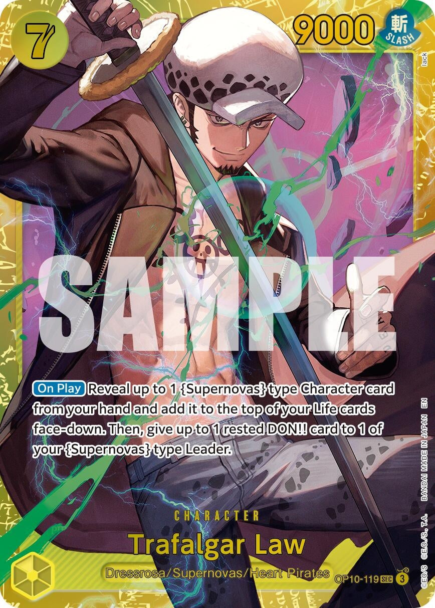 Image for Trafalgar Law - OP10-119 (Reprint) (OP10-119) (PRB-02) - One Piece Card Game