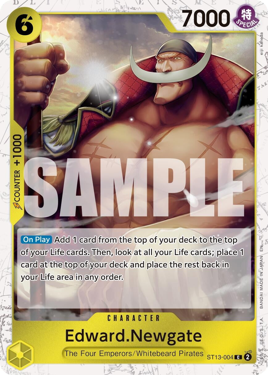 Image for Edward.Newgate - ST13-004 (Pirate Foil) (ST13-004) (PRB-02) - One Piece Card Game