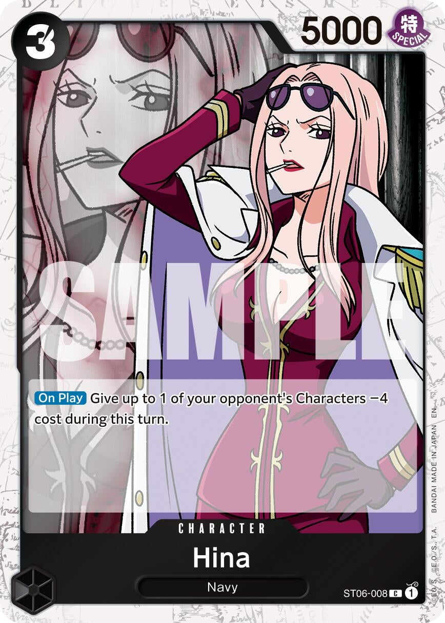 Image for Hina (Pirate Foil) (ST06-008) (PRB-02) - One Piece Card Game