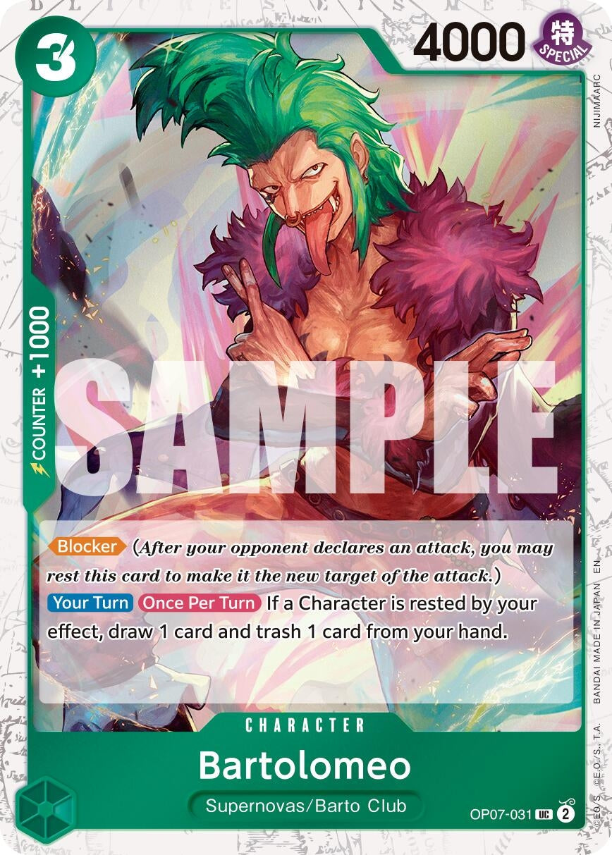 Image for Bartolomeo (Pirate Foil) (OP07-031) (PRB-02) - One Piece Card Game