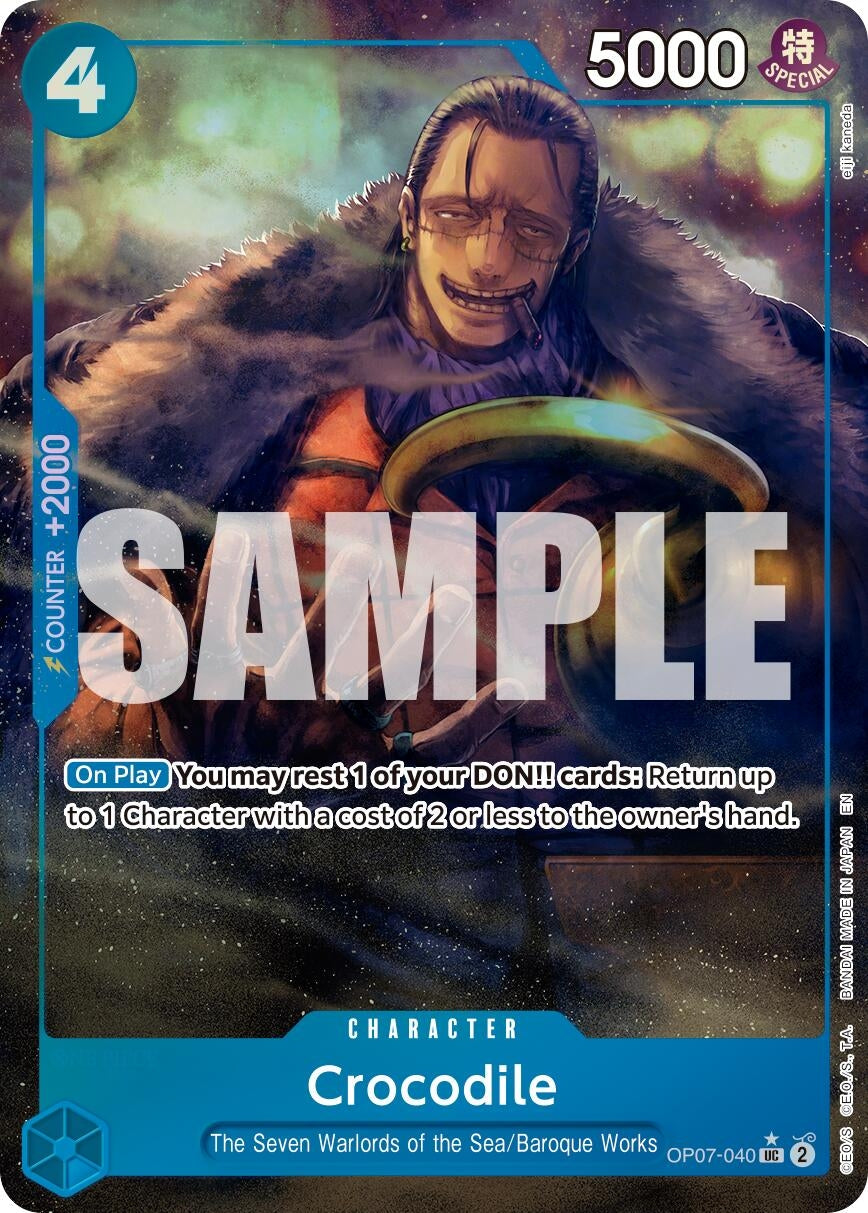 Image for Crocodile - OP07-040 (Alternate Art) (OP07-040) (PRB-02) - One Piece Card Game