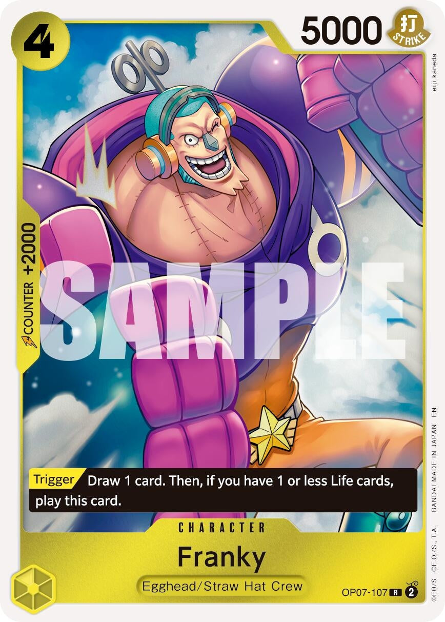 Image for Franky - OP07-107 (Reprint) (OP07-107) (PRB-02) - One Piece Card Game