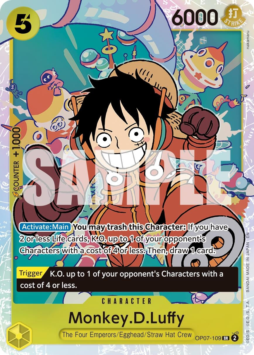 Image for Monkey.D.Luffy - OP07-109 (Reprint) (OP07-109) (PRB-02) - One Piece Card Game