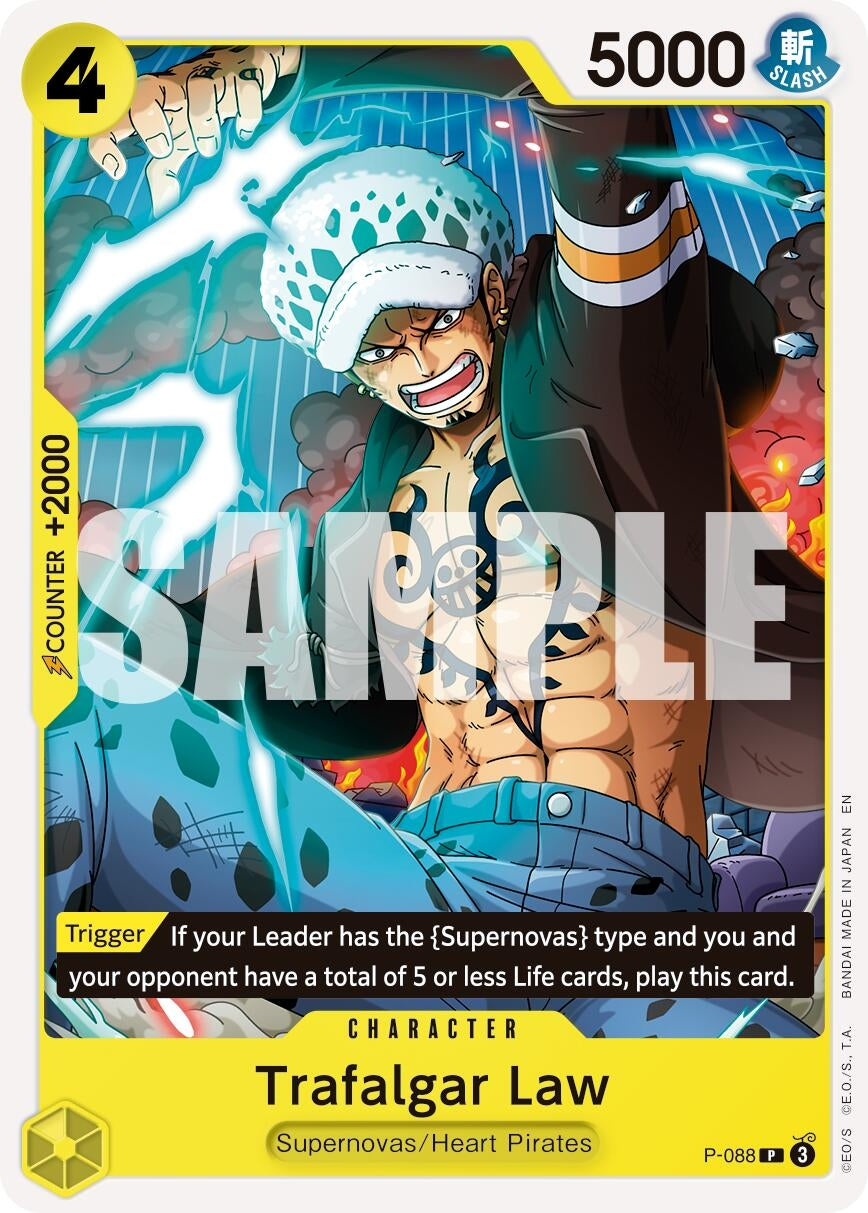 Image for Trafalgar Law - P-088 (Reprint) (P-088) (PRB-02) - One Piece Card Game