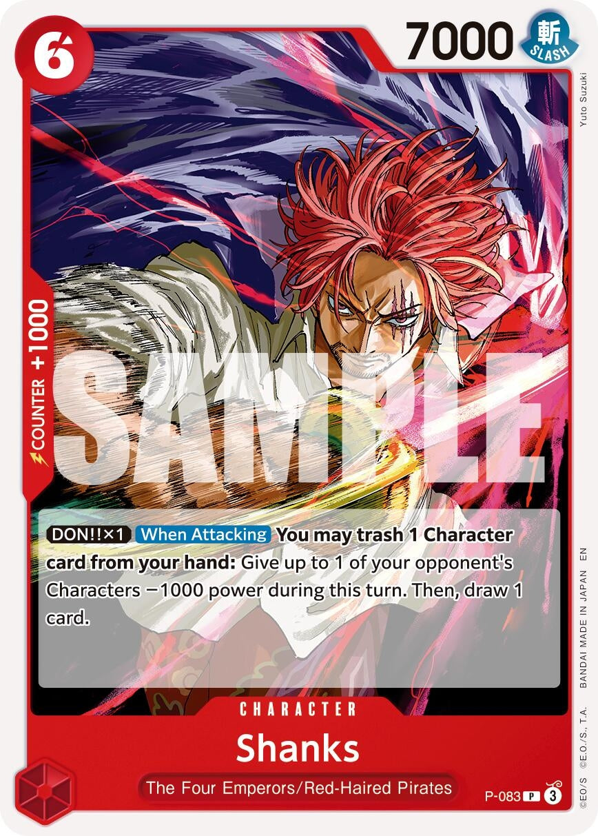 Image for Shanks - P-083 (Reprint) (P-083) (PRB-02) - One Piece Card Game