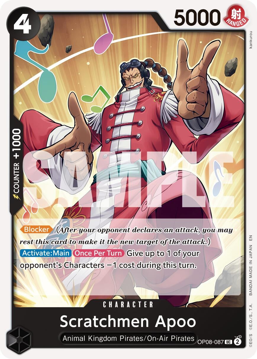 Image for Scratchmen Apoo - OP08-087 (Reprint) (OP08-087) (PRB-02) - One Piece Card Game