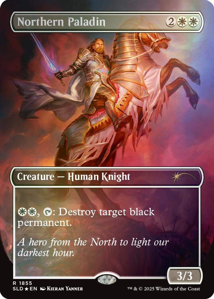 Image for Northern Paladin (Rainbow Foil) (1855) (SLD) - Magic: The Gathering
