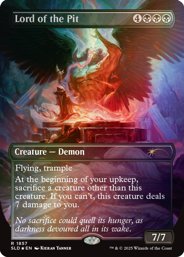 Image for Lord of the Pit (Rainbow Foil) (1857) (SLD) - Magic: The Gathering