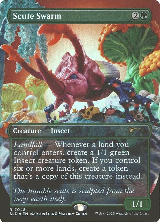 Image for Scute Swarm (Rainbow Foil) (7048) (SLD) - Magic: The Gathering