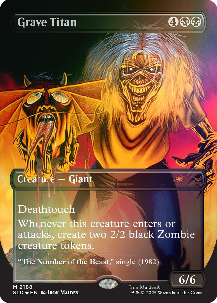 Image for Grave Titan (2188) (Rainbow Foil) (2188) (SLD) - Magic: The Gathering