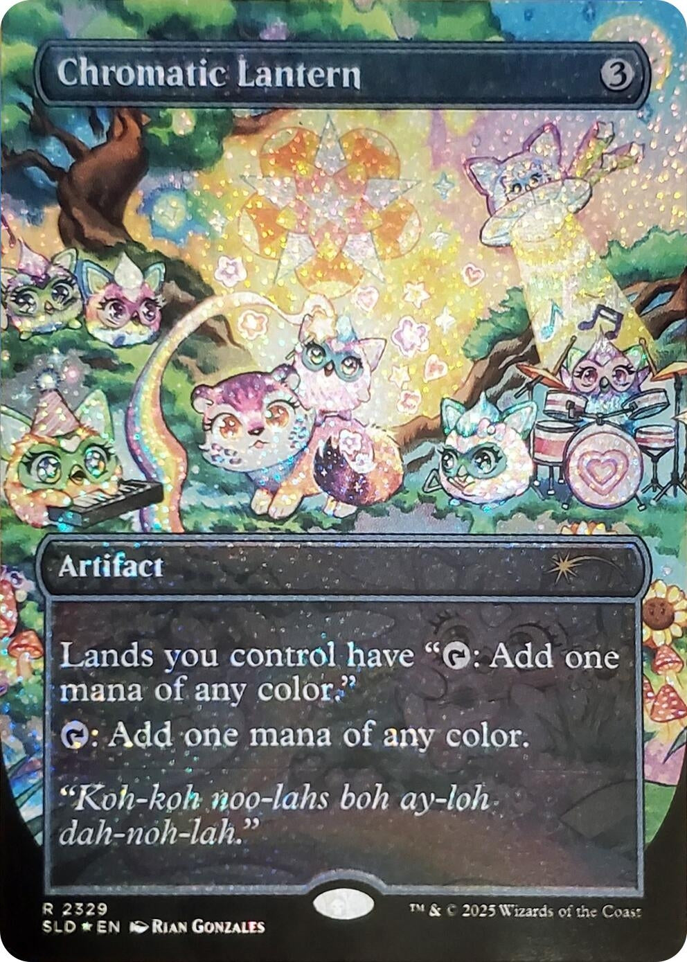 Image for Chromatic Lantern (2329) (Confetti Foil) (2329) (SLD) - Magic: The Gathering