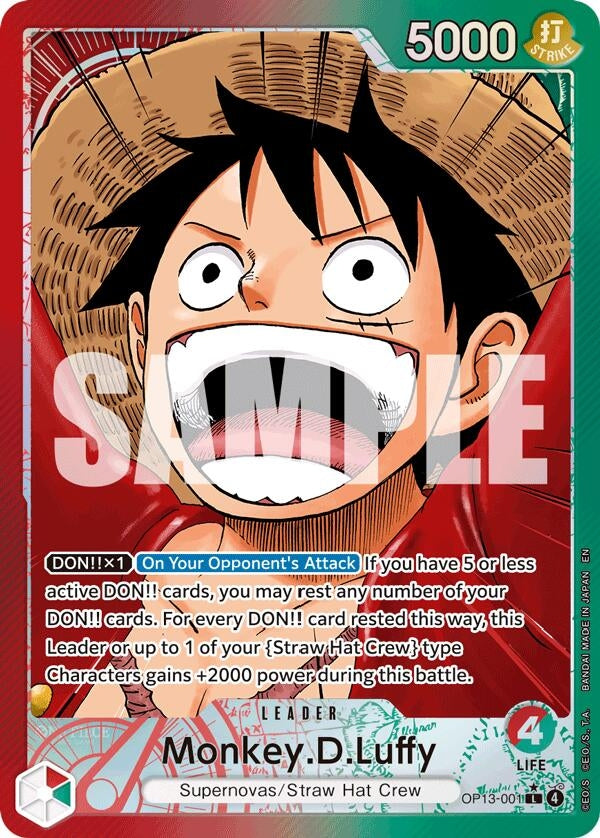 Image for Monkey.D.Luffy (001) (Alternate Art) (OP13-001) (OP13) - One Piece Card Game
