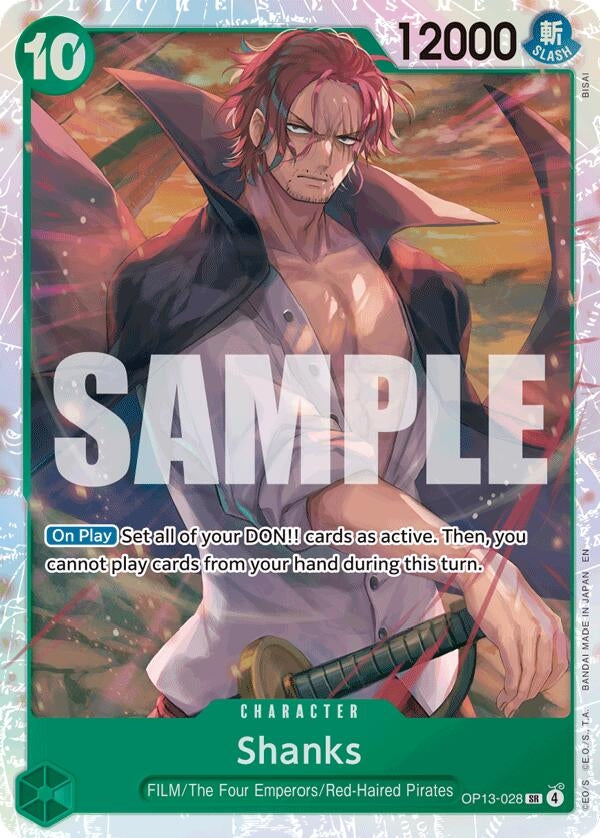 Image for Shanks (028) (OP13-028) (OP13) - One Piece Card Game