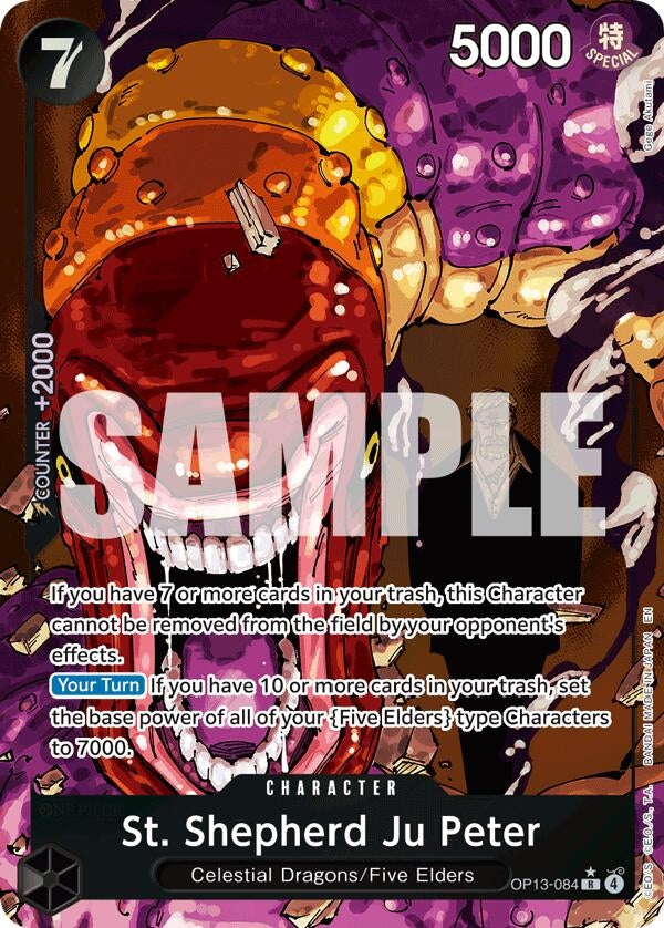 Image for St. Shepherd Ju Peter (Alternate Art) (OP13-084) (OP13) - One Piece Card Game
