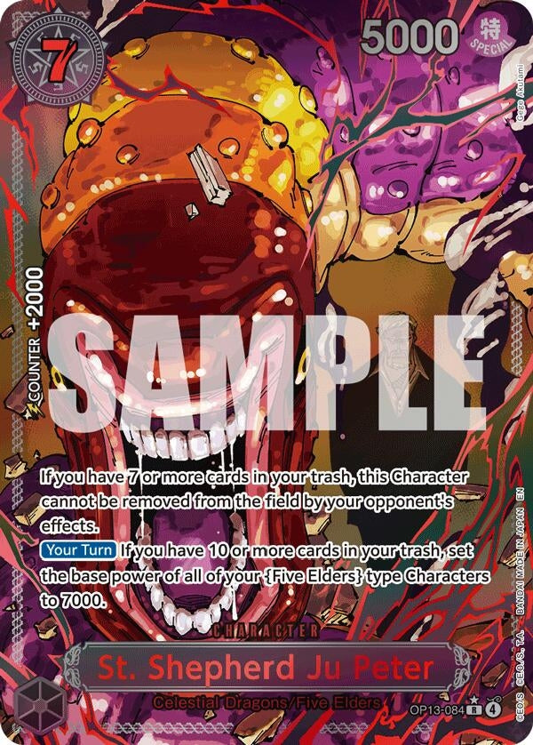 Image for St. Shepherd Ju Peter (Parallel) (OP13-084) (OP13) - One Piece Card Game