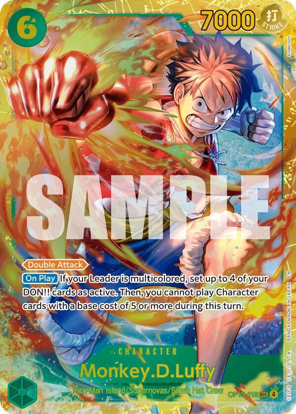 Image for Monkey.D.Luffy (118) (SP) (OP13-118) (OP13) - One Piece Card Game