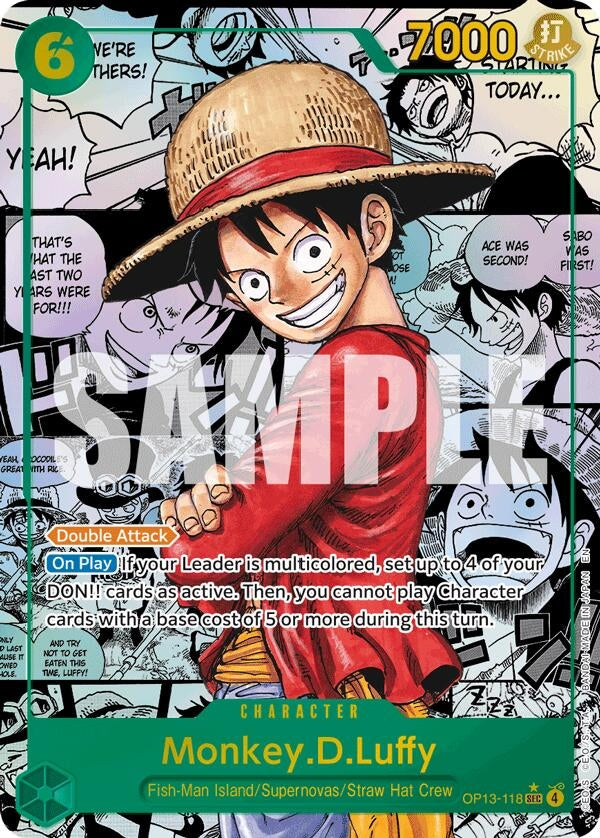 Image for Monkey.D.Luffy (118) (Super Alternate Art) (OP13-118) (OP13) - One Piece Card Game