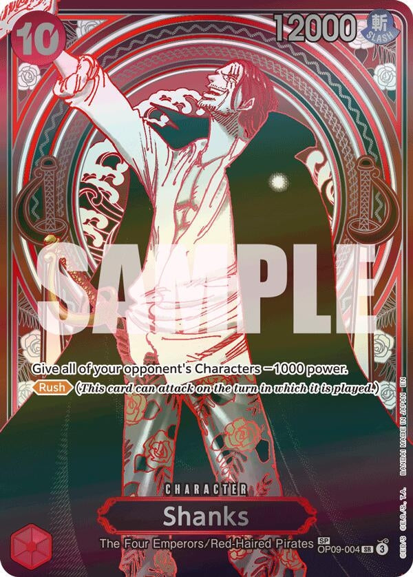 Image for Shanks - OP09-004 (SP) (Silver) (OP09-004) (OP13) - One Piece Card Game