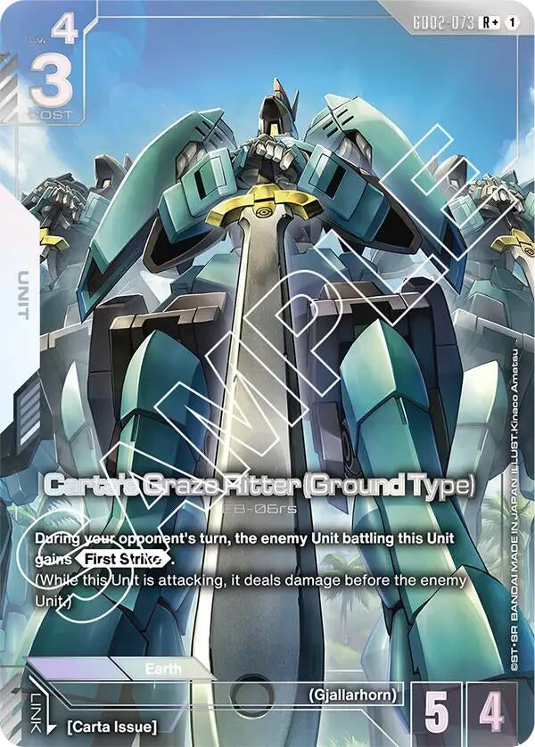 Image for Carta's Graze Ritter (Ground Type) (R+) (GD02-073) (GD02) - Gundam Card Game