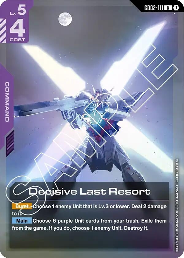 Image for Decisive Last Resort (GD02-111) (GD02) - Gundam Card Game