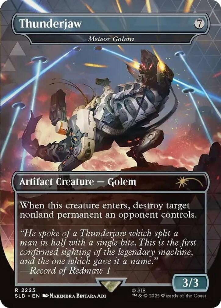 Image for Thunderjaw - Meteor Golem (2225) (SLD) - Magic: The Gathering