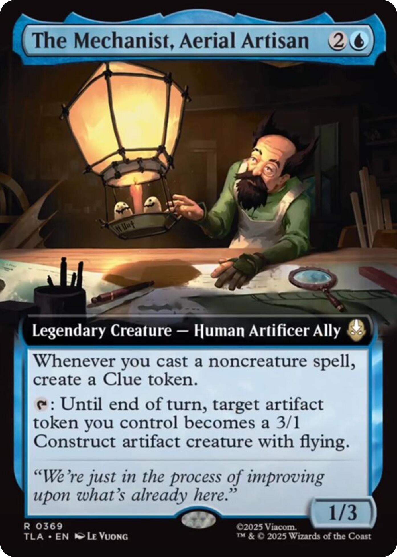 Image for The Mechanist, Aerial Artisan (Extended Art) (369) (TLA) - Magic: The Gathering