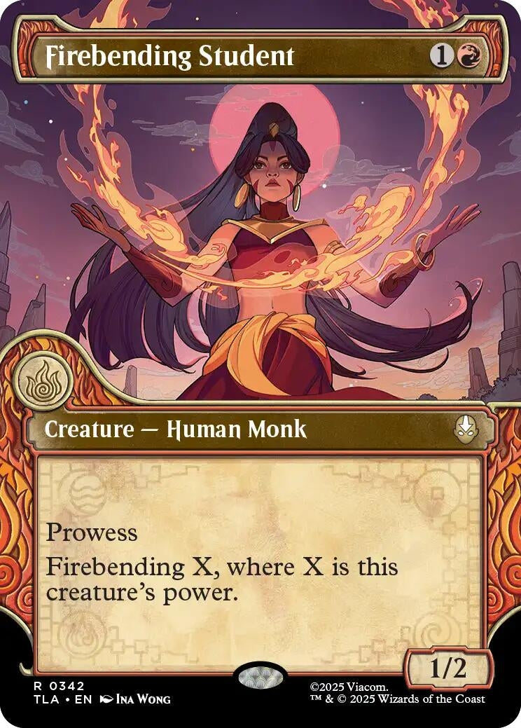 Image for Firebending Student (Showcase) (342) (TLA) - Magic: The Gathering