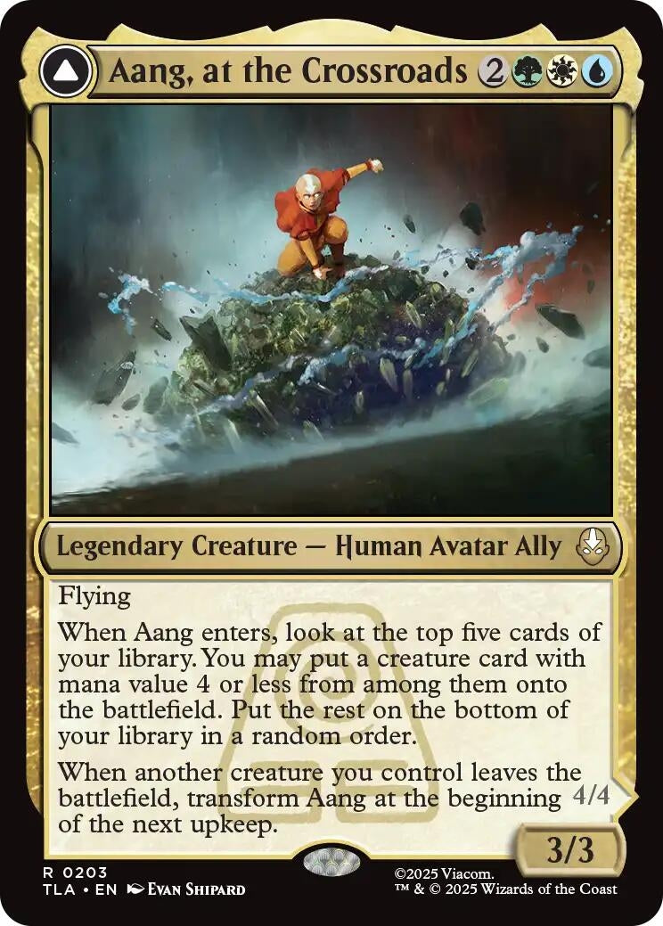 Image for Aang, at the Crossroads (203) (TLA) - Magic: The Gathering