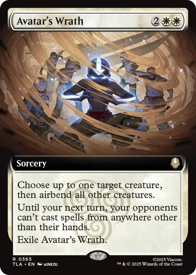 Image for Avatar's Wrath (Extended Art) (365) (TLA) - Magic: The Gathering