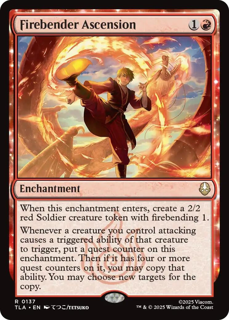 Image for Firebender Ascension (137) (TLA) - Magic: The Gathering