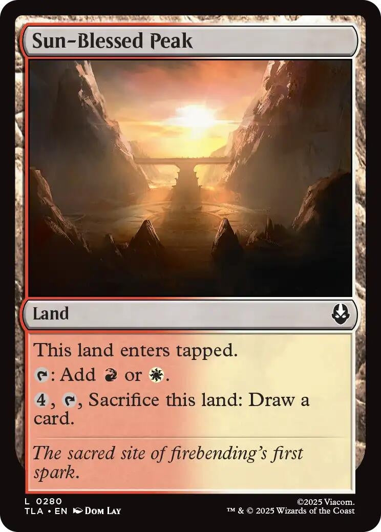 Image for Sun-Blessed Peak (280) (TLA) - Magic: The Gathering