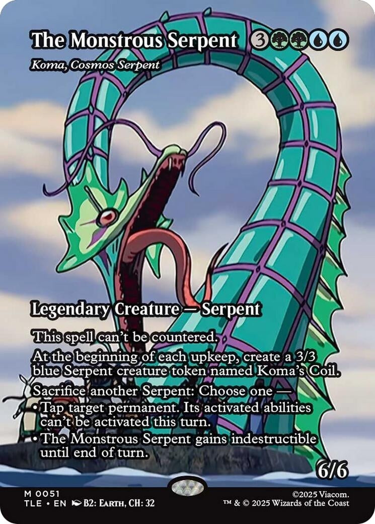 The Monstrous Serpent - Koma, Cosmos Serpent (Borderless) (51) (TLE)
