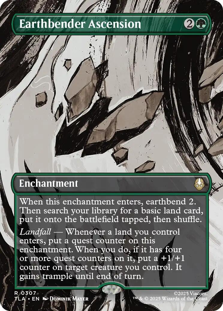 Image for Earthbender Ascension (Borderless) (307) (TLA) - Magic: The Gathering