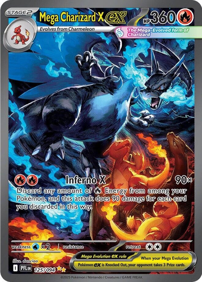 Mega Charizard X ex (125/094) (PFL)