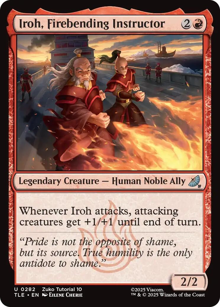 Image for Iroh, Firebending Instructor (0282) (282) (TLE) - Magic: The Gathering
