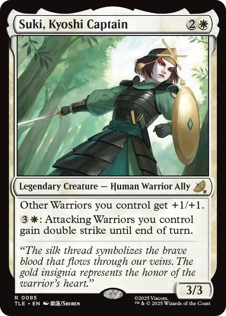 Image for Suki, Kyoshi Captain (85) (TLE) - Magic: The Gathering
