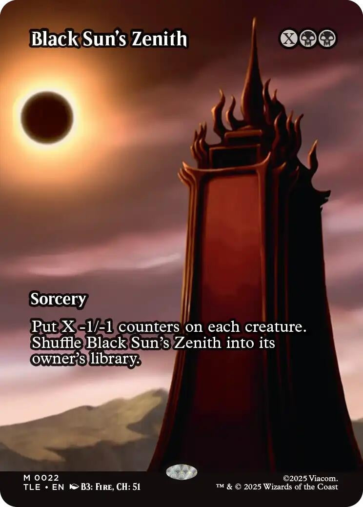 Black Sun's Zenith (Borderless) (22) (TLE)