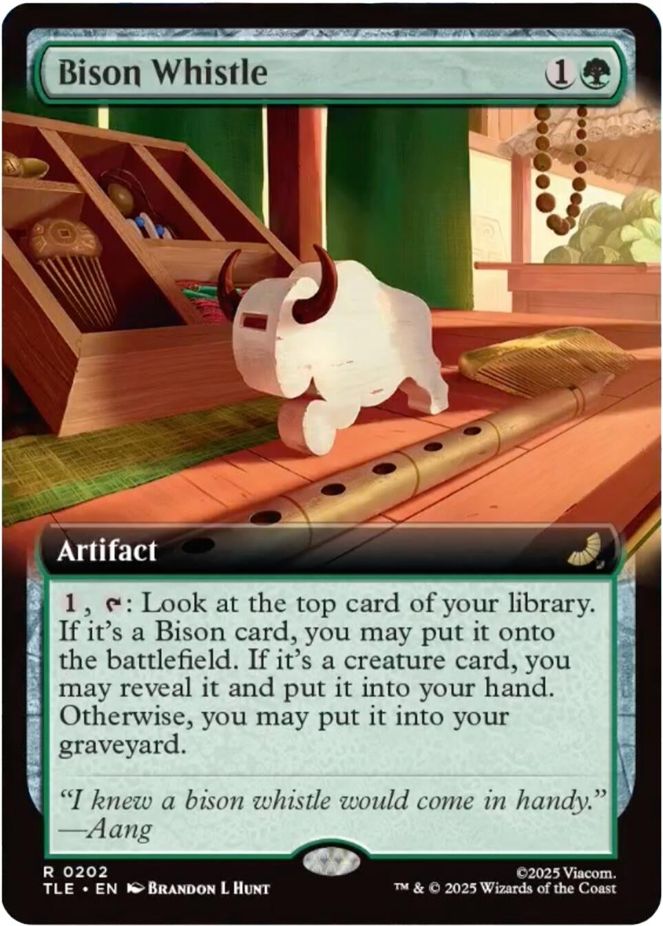 Image for Bison Whistle (Extended Art) (202) (TLE) - Magic: The Gathering